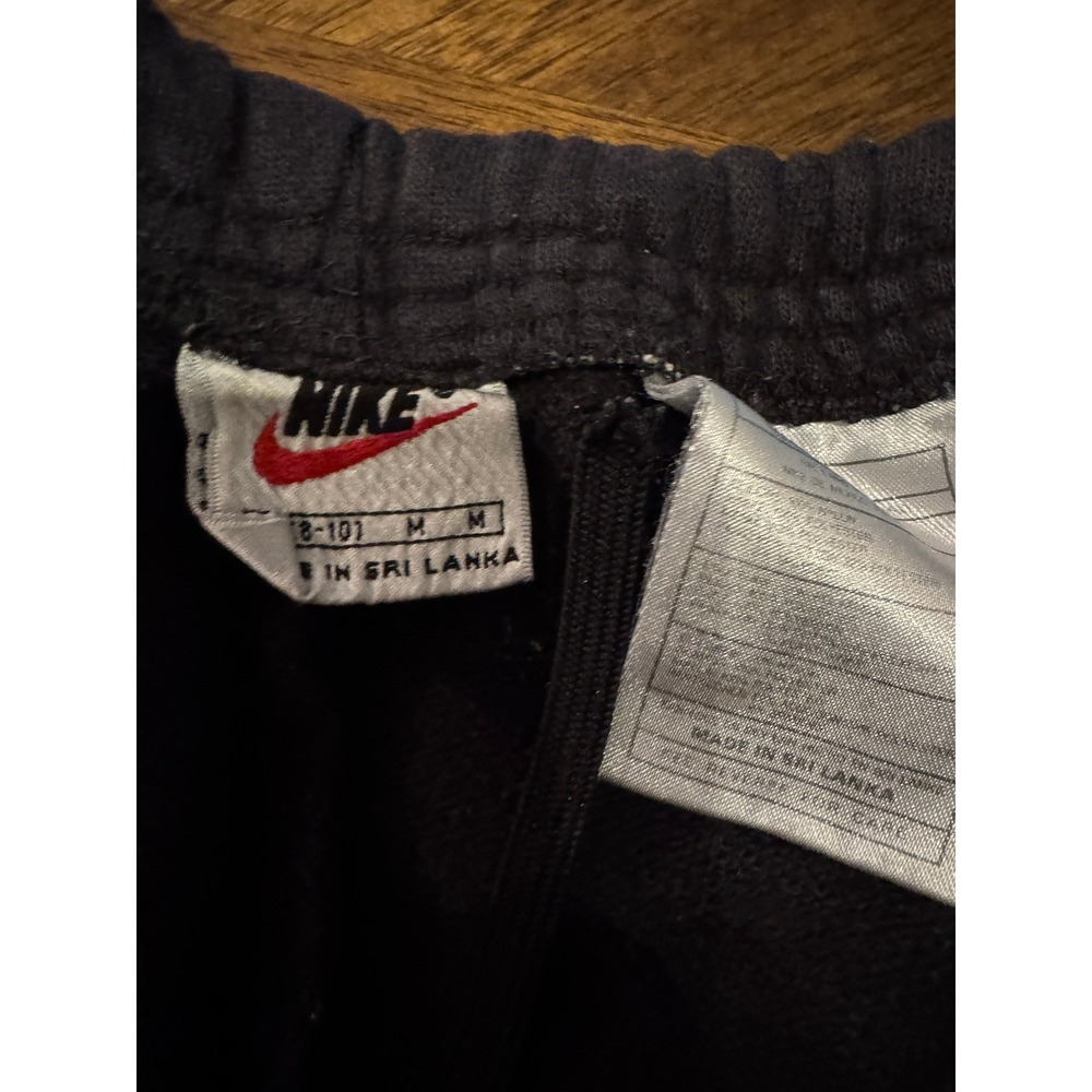 Nike Black Sweatpants Athletic Joggers Zip Ankle Men's Medium |Q1 - Picture 5 of 6